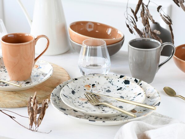 KOMBINOVANÁ SOUPRAVA, 16dílné, kamenina Creatable - Online Only nádobí, Online Only