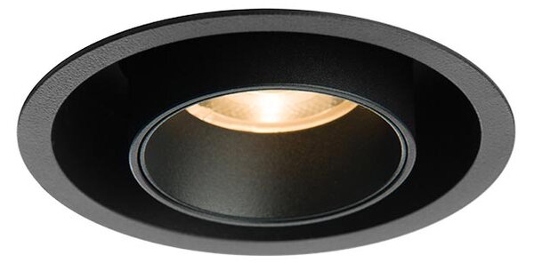 LED2 2252633 Hide, černá nastavitelná bodovka, 10/20W 3000K, prům. 10cm