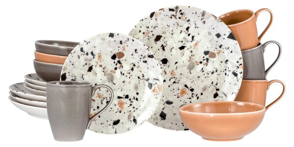 KOMBINOVANÁ SOUPRAVA, 16dílné, kamenina Creatable - Online Only nádobí, Online Only