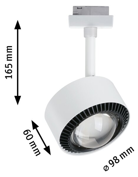 Paulmann 95395 Aldan, spot pro Urail systém, 9W LED 2700K stmívatelné, matná bílá, výška 17cm