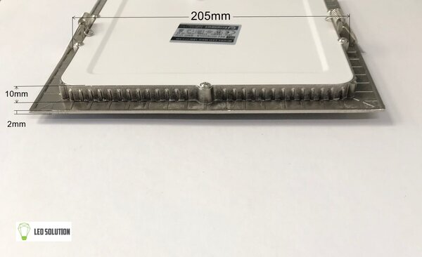 Ecolite Stříbrný vestavný LED panel hranatý 300 x 300mm 25W Barva světla: Denní bílá LED-WSQ-25W/41/CHR