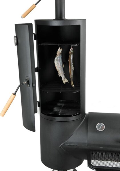 Zahradní gril s udírnou Avenberg LOKOMOTIVA BBQ MASTER