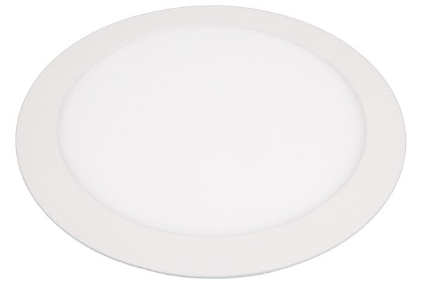 LED Solution Bílý vestavný LED panel kulatý 225mm 18W Barva světla: Teplá bílá 191098