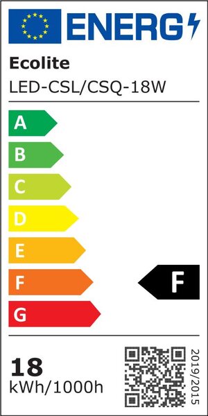 Ecolite Stříbrný přisazený LED panel hranatý 225 x 225mm 18W Barva světla: Teplá bílá LED-CSQ-18W/27/CHR