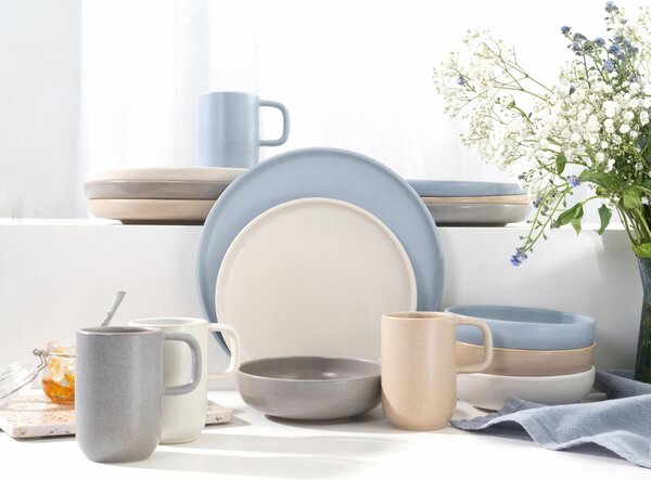 KOMBINOVANÁ SOUPRAVA, 16dílné, kamenina Creatable - Online Only nádobí, Online Only