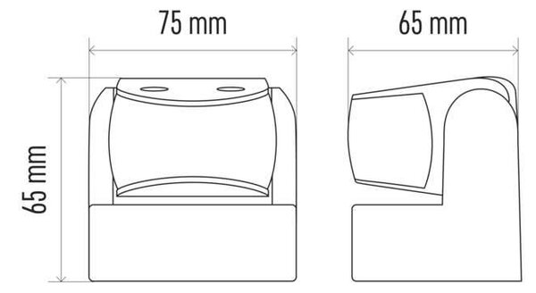 Emos Nástěnný/stropní PIR senzor (pohybové čidlo) 1200W, 180°, IP65, bílá