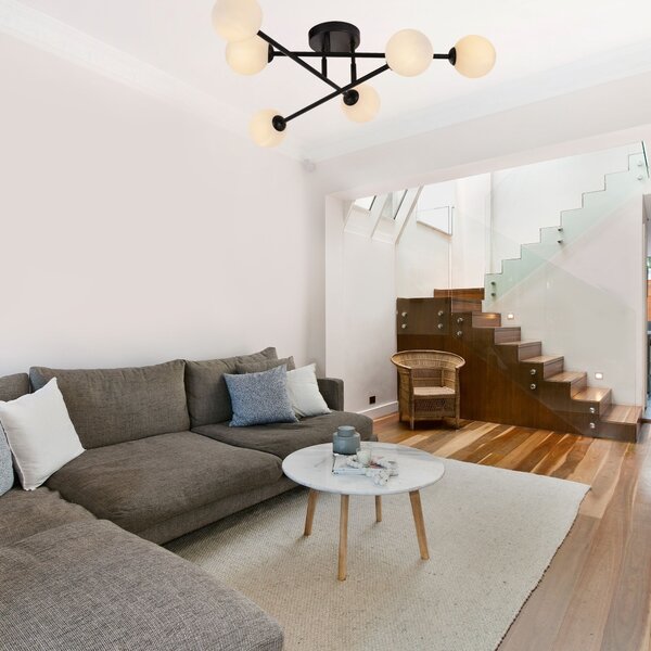 Light Prestige Dorado stropní světlo 6x28 W bílá-černá LP-002/6CBK