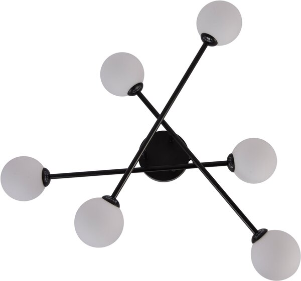 Light Prestige Dorado stropní světlo 6x28 W bílá-černá LP-002/6CBK