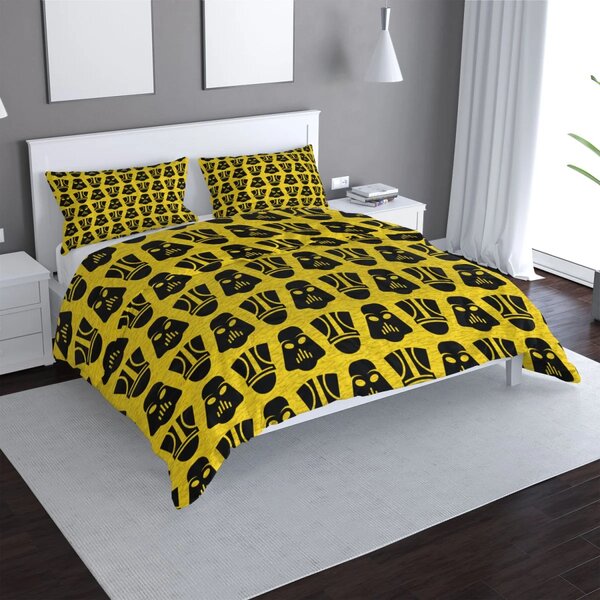 Sablio Povlečení Star Wars Stormtroopeři Pattern na žluté - 140x200 / 90x70