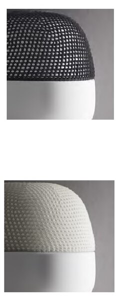 Quadrifoglio Group Afra, černá stojací lampa z opálového matného skla, 1xE27, výška 165cm