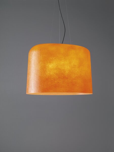 Quadrifoglio Group Ola, závěsné svítidlo z oranžového laminátu, 3x33W E27, prům.68cm