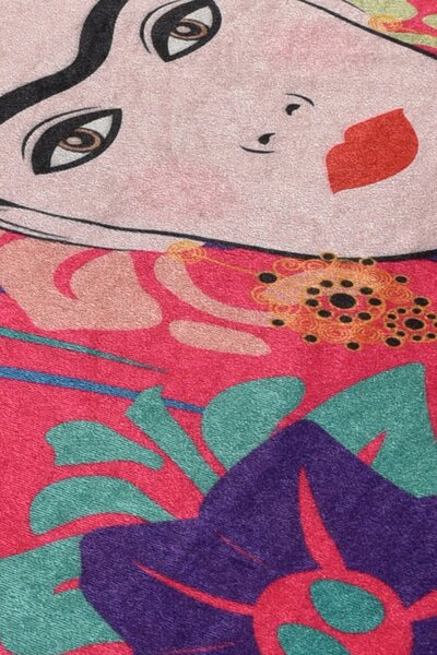 ASIR Koupelnová předložka FRIDA růžová Frida Kahlo 2 ks