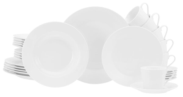 KOMBINOVANÁ SOUPRAVA, 30dílné, porcelán Creatable - Online Only nádobí, Online Only