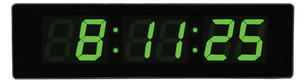 JVD Digitální černé hodiny s LED podsvícením zelené číslice JVD DH4813.2