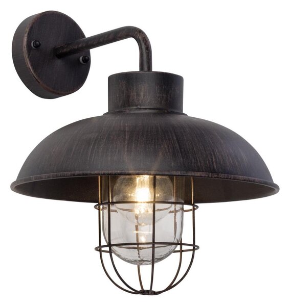 Brilliant - Venkovní nástěnná lampa PORTLAND 1xE27/60W/230V černá/patina