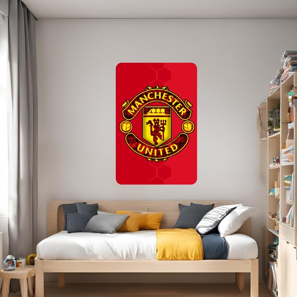 Textilní samolepka na zeď "Manchester United FC"