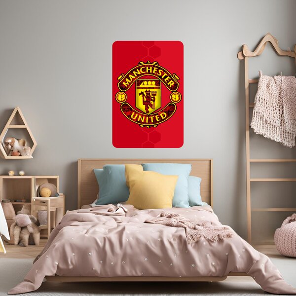 Textilní samolepka na zeď "Manchester United FC"