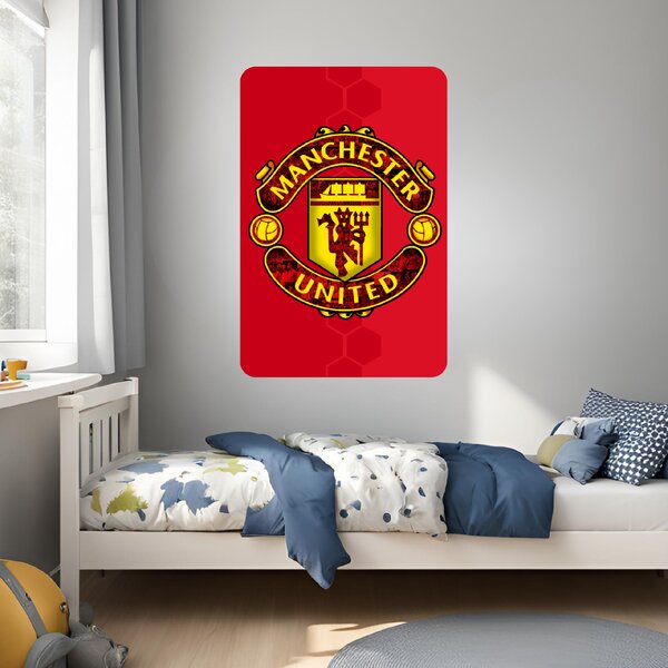 Textilní samolepka na zeď "Manchester United FC"