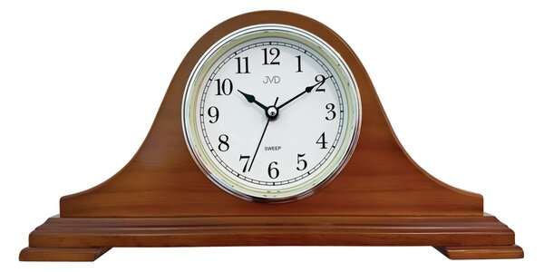 JVD Netikající retro tiché dřevěné stolní hodiny JVD HS3290/11