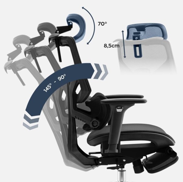 Kancelářská židle Expert 8.7 Black Mesh