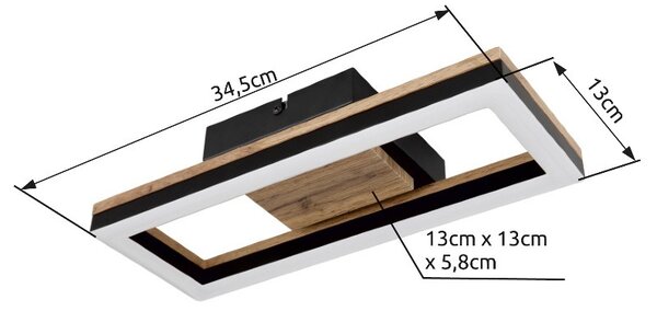 Globo GLB67297D1 LED přisazené stropní svítidlo BEATRIX | 12W integrovaný LED zdroj | 600lm | 3000K
