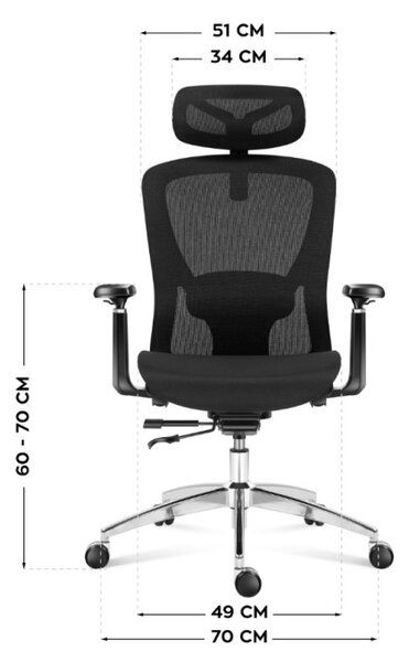 Kancelářská židle Expert 5.3 Black Mesh
