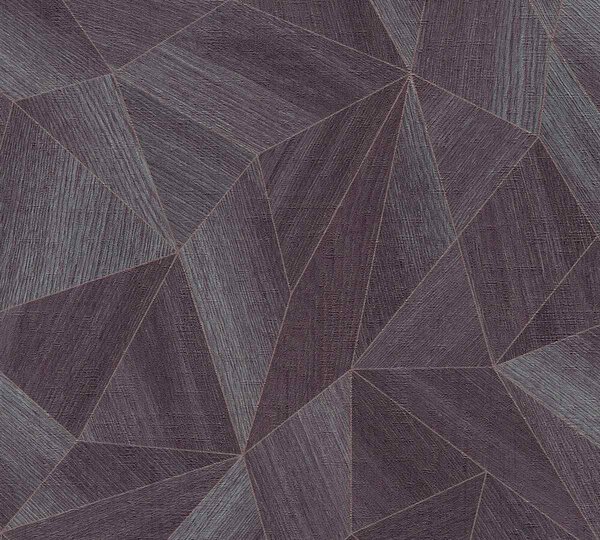 A.S. Création | Vliesová tapeta na zeď Daniel Hechter 36133-5 | 0,53 x 10,05 m | fialová, měděná, šedá