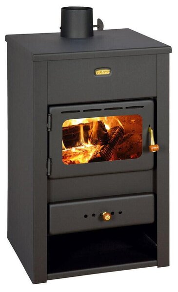 PRITY K2, Volně stojící kamna na dřevo s prosklením, 10,4 kW, Třída A, Ø 130 mm