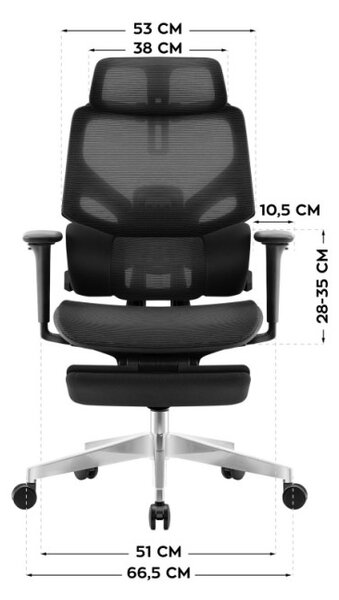 Kancelářská židle Expert 8.7 Black Mesh