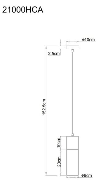 GLOBO 21000HCA ANNIKA závěsné svítidlo D100mm 1xE27 kávová, kouřová