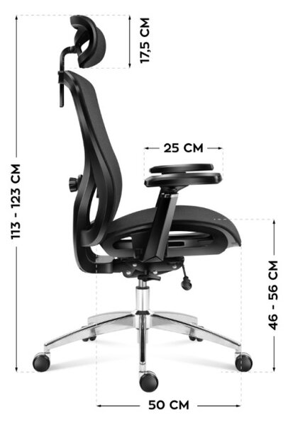 Kancelářská židle Expert 5.3 Black Mesh