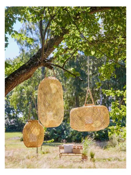 Lucerna Musu Bamboo Nature 30 cm Bloomingville