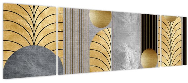 Obraz - Zlaté dekory (170x50 cm)