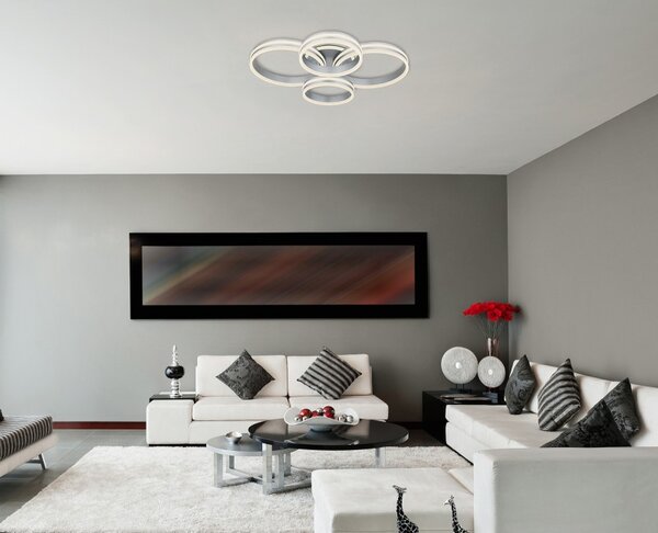 Globo GLB67260-90 LED přisazené stropní svítidlo RUBIO | 90W integrovaný LED zdroj | 4200lm | 2700-6500K