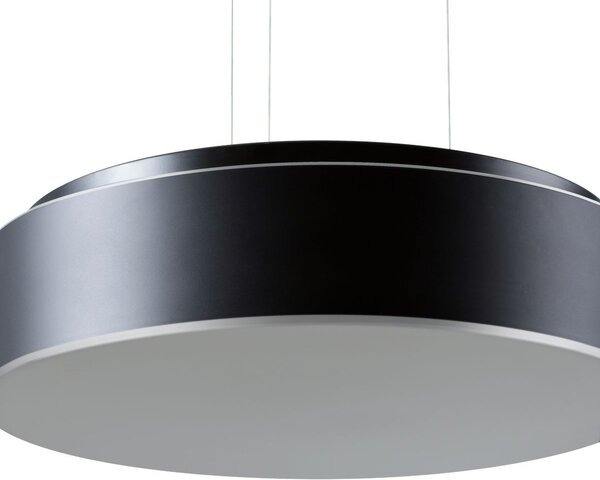 Osmont ERI67386 Eris LEC2, černé závěsné svítidlo z triplexového skla, 14W LED 3000K, prům. 34cm
