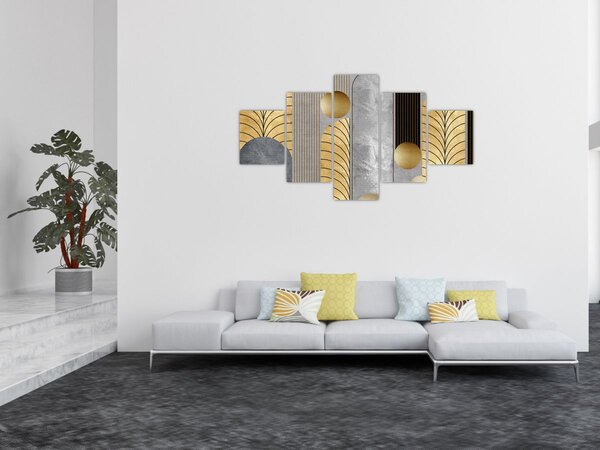 Obraz - Zlaté dekory (125x70 cm)