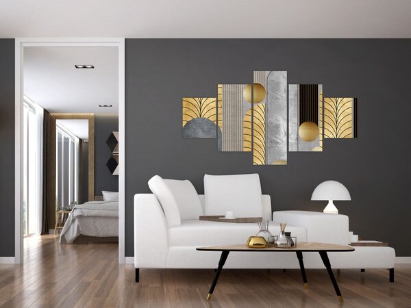 Obraz - Zlaté dekory (125x70 cm)