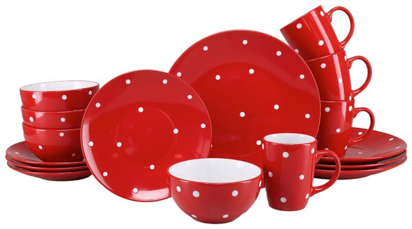 KOMBINOVANÁ SOUPRAVA, 16dílné, kamenina Creatable - Online Only nádobí, Online Only