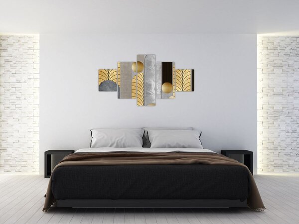 Obraz - Zlaté dekory (125x70 cm)
