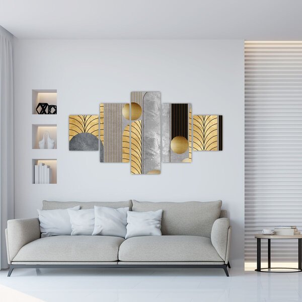 Obraz - Zlaté dekory (125x70 cm)