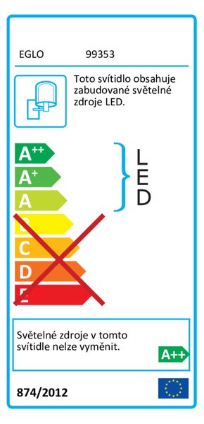 Nástěnné LED svítidlo BOYAL 1 rustikální dřevo