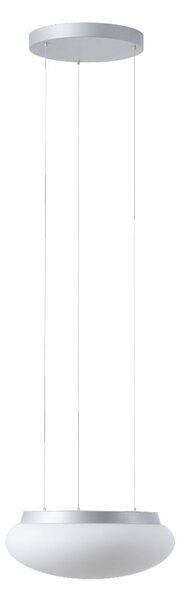 Osmont ARA67422 Arakis 2 LE, stříbrné závěsné svítidlo z triplexového skla, 19W LED 3000K, prům. 35cm