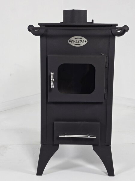 ZVEZDA Retro 22, Volně stojící kamna na dřevo s prosklením, 6,8 kW, Ø 130 mm
