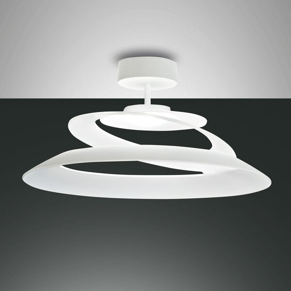 Fabas 3357-65-102 Aragon, stropní svítidlo, 18W LED 2700K stmívatelné, bílá, prům. 53cm