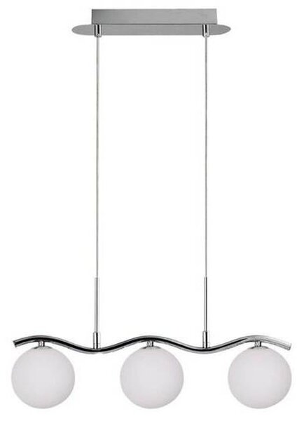 Candellux Ramon závěsné svítidlo 3x4 W bílá-chrom 33-01405