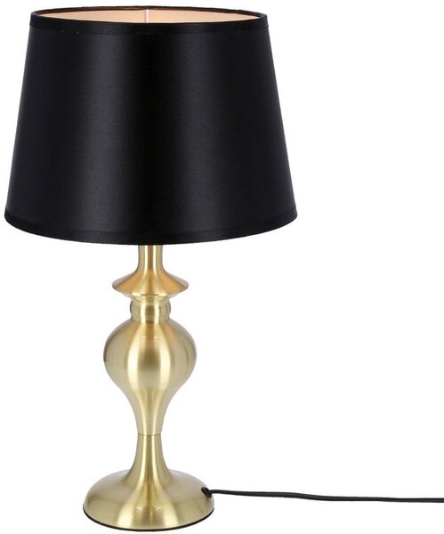 Candellux Prima stolní lampa 1x60 W černá-zlatá 41-09227