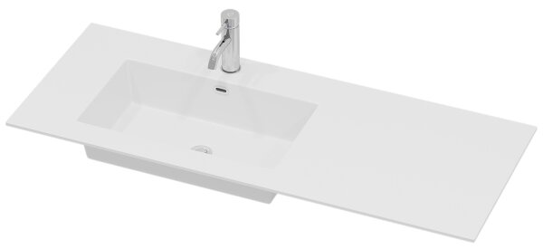 Koupelnová skříňka s umyvadlem HELSINKI 115 cm levá/bílá