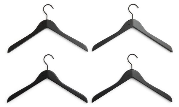 HAY Ramínka Smooth Slim set 4ks, black