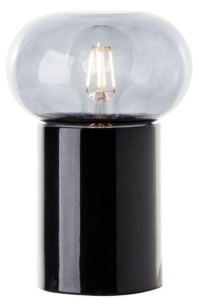 Brilliant - Stolní lampa KNUT 1xE27/25W/230V černá/čirá