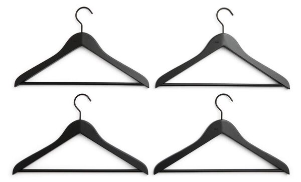 HAY Ramínka Smooth Slim with Bar set 4ks, black